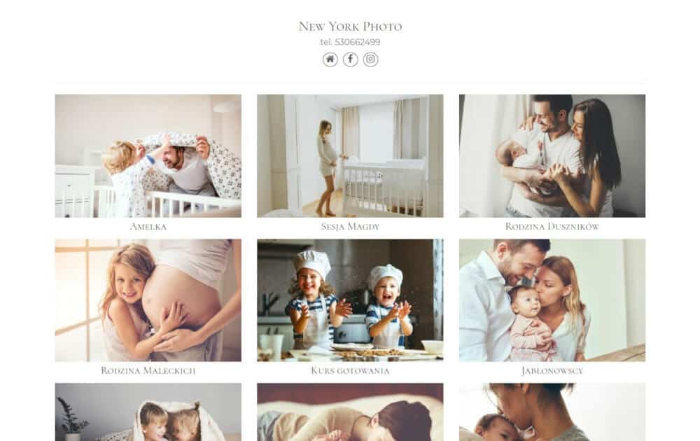 Portfolio z galeriami zdjęć fotografa