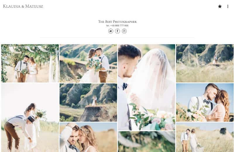 Responsywna galeria na laptopie