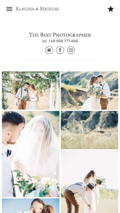 Responsywna galeria zdjęć na telefonie