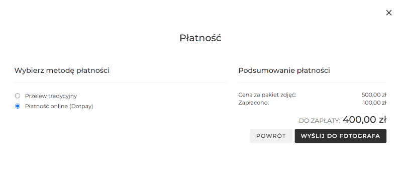 Metody płatności Photonesto