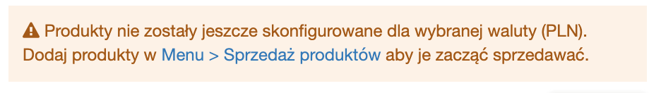Jak włączyć sprzedaż dla istniejacych galerii gdy brak konfiguracji