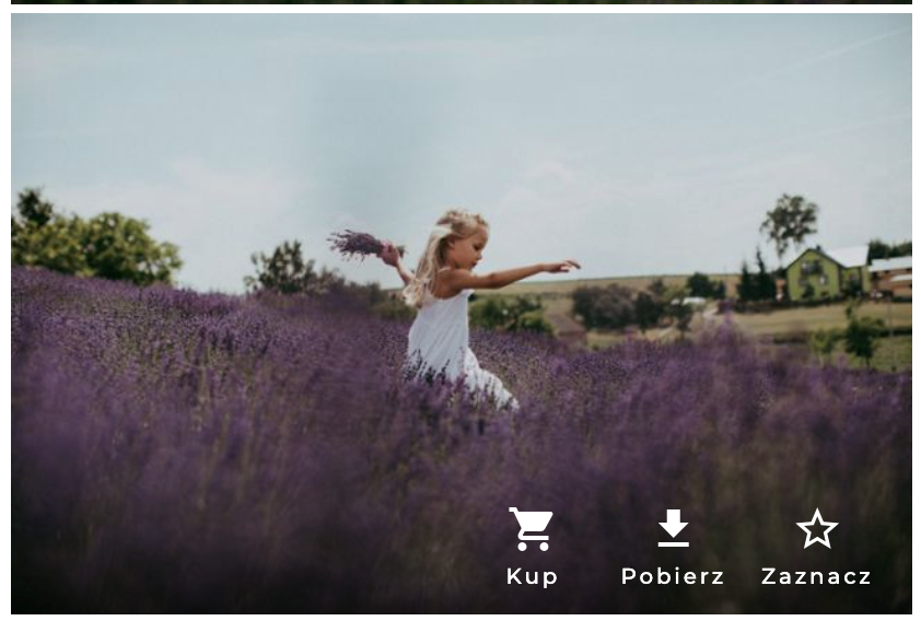 Widok klienta na zakup zdjecia